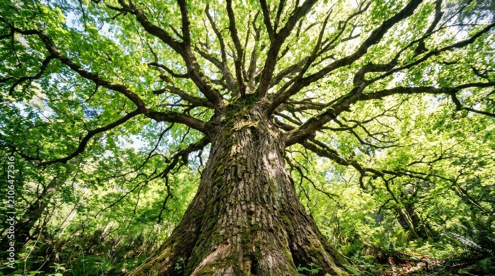 Fototapeta premium Ancient Tree Canopy from Below