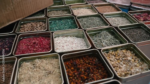 Assorted Indian Dry Spices Top View | Vibrant Culinary Ingredients 4K