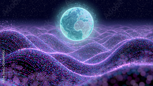 Cosmic Orb of Earth: A glow...