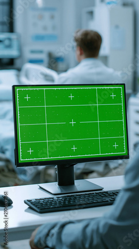 Green Screen Monitor in Hos...