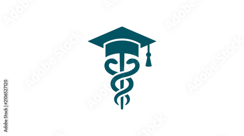 Medical Academic Symbol Logo Design.
