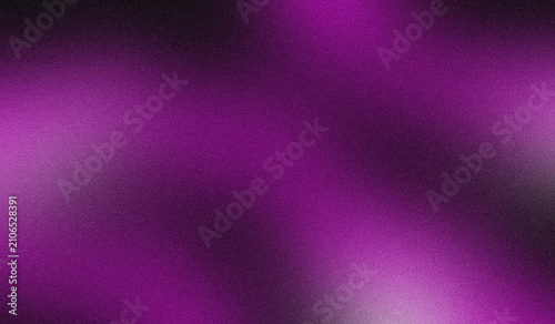 Foto Abstract dark purple gradient texture featuring a soft grainy noise overlay with vibrant magenta light highlights creating a smooth dreamlike digital artistic wallpaper surface design