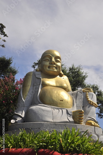 Photography golden buddha statue