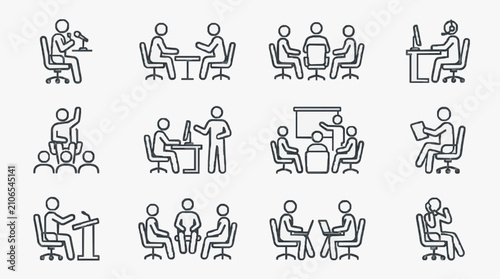 Konstfotografi Group Meeting Scenes with Office Dynamics.