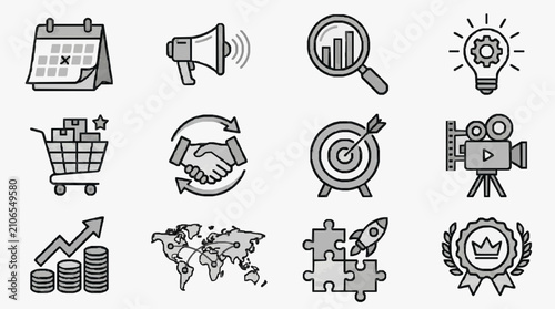 Photos Iconic Business Growth Motifs.