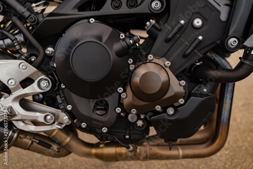 motorcycle engine close up