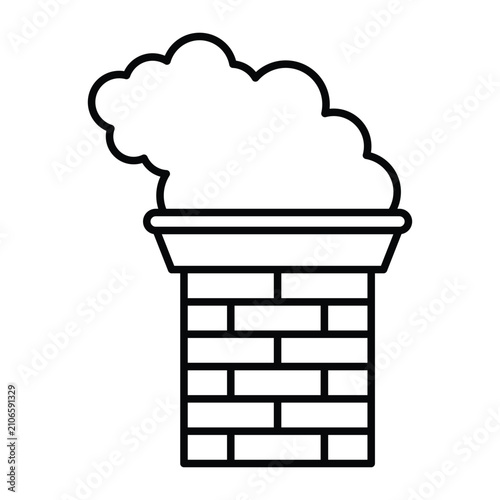Chimney Icon Design Template Simple and Modern