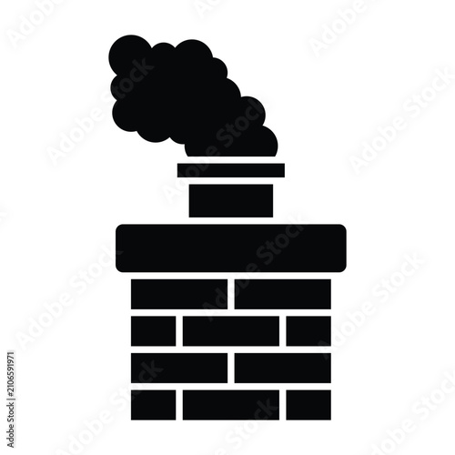 Chimney Icon Design Template Simple and Modern