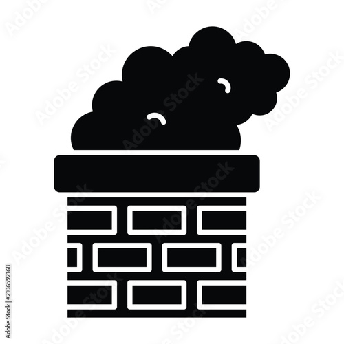 Chimney Icon Design Template Simple and Modern