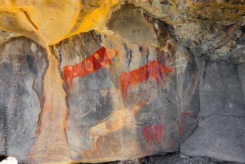 San Bushman Rock Art painting