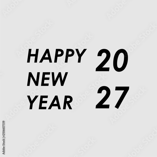 Gray background illustration featuring New Year, holidays, and tourists