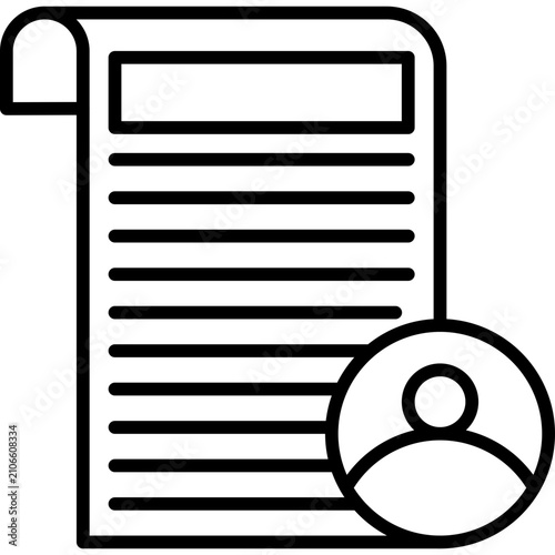 фотографія Columnist Icon