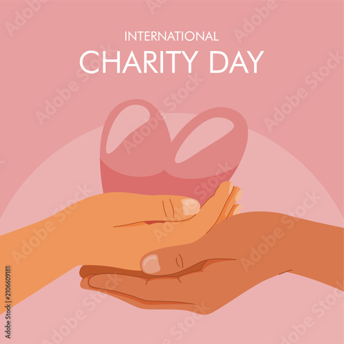 vector international charity day poster template