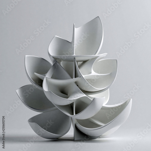 Lotus-inspired desktop organizer combining elegant floral design with practical storage for 3D printing.