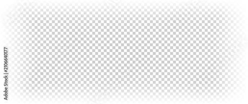 Konstfotografi Transparent white vignette vector overlay with soft fading edges and corners on