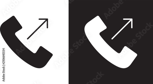 Quadro em tela Call outgoing icon