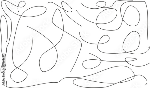 Fotografie Minimalist line art composition featuring sharp angles and soft curves in black and white