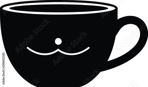 black coffee in the cup
