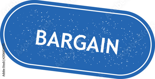 Quadro su tela Colorful bargain sale promotion sign with bold typography and graphics