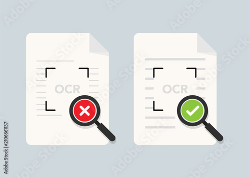 ocr document scanning comparison for success and error verification