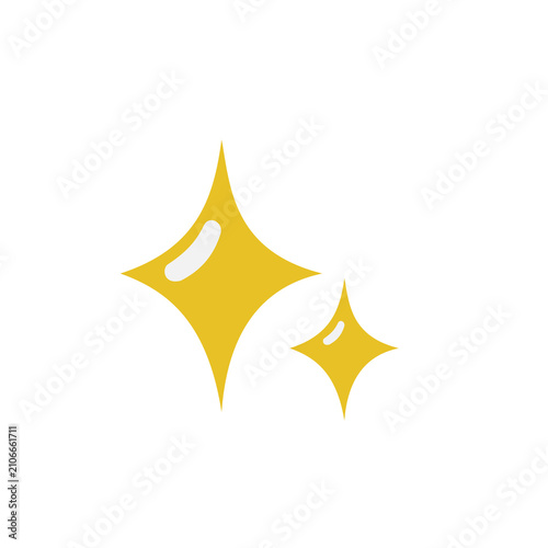 shiny golden star icon