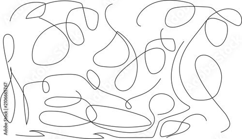 Canvastavla Abstract energetic swirling lines and loops creating dynamic flowing patterns