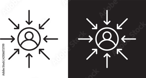 Fotografie Centric consumer icon