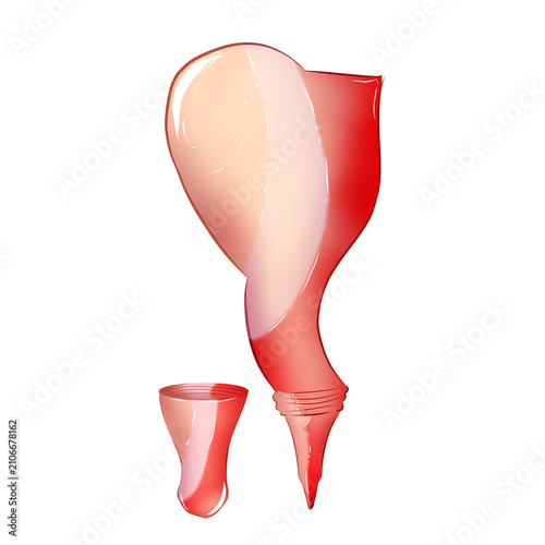 unsymmetrical tube