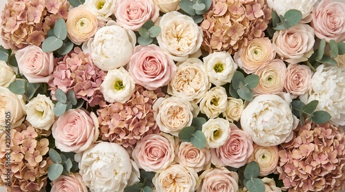 Minimal Scandinavian Floral Composition With Neutral Soft Tones