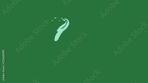Small Dot Words Love You Green Screen