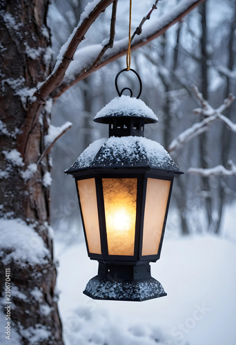 Old fashioned black lantern...