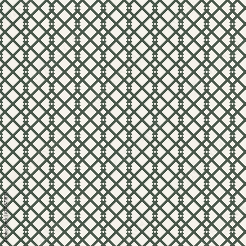 Ornamental Diamond Lattice Seamless Pattern