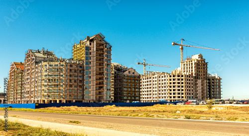 A new residential complex under construction in Yevpatoriya