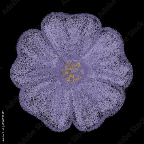 Geranium Flower with Alpha Channel