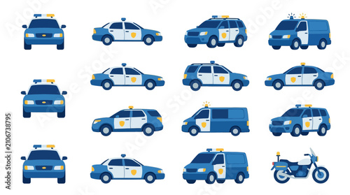 Collection of various taxi vehicles.
