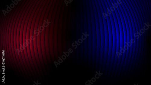 Fotografija Abstract red and blue light patterns in darkness with subtle texture suggesting