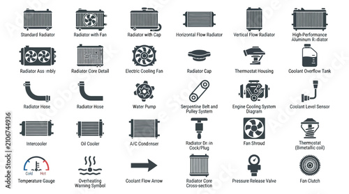 Industrial Mechanical Icons and Symbols.