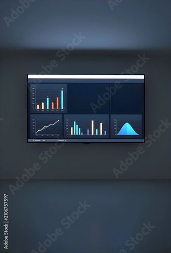 Large monitor displaying va...