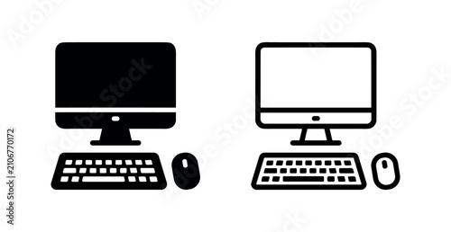 Canvastavla Workstation computer and hardware icons
