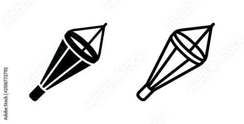 Canvastavla Windsock for wind direction and speed icon