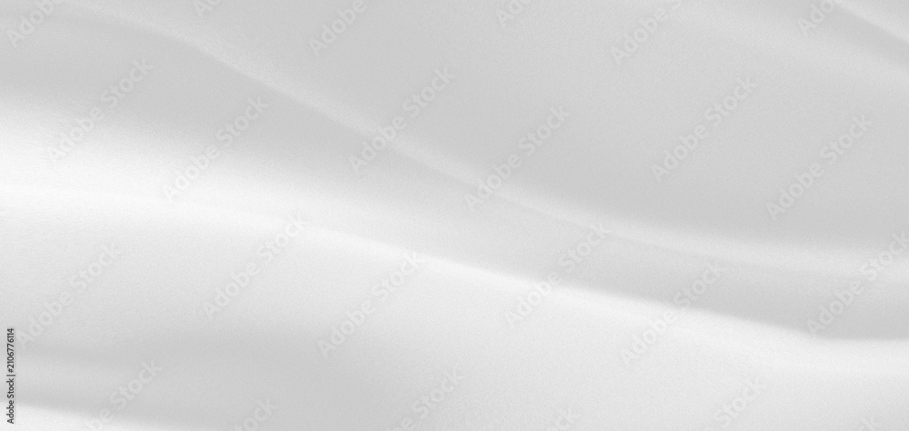 Fototapeta premium abstract white background organic folds that flow diagonally and a little bit of light gray gradient