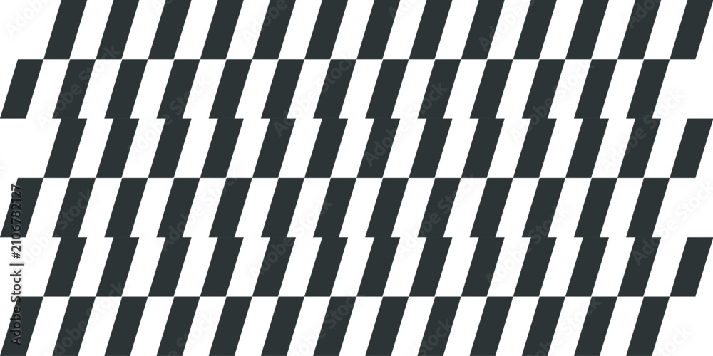 Obraz premium Abstract geometric pattern featuring staggered diagonal stripes. Ideal for modern backgrounds, web design, print, and branding projects.
