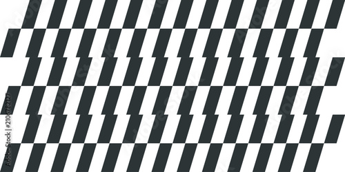 Cuadro en lienzo Abstract geometric pattern featuring staggered diagonal stripes