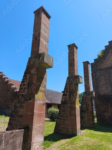 historical fortification in northern vosges in france