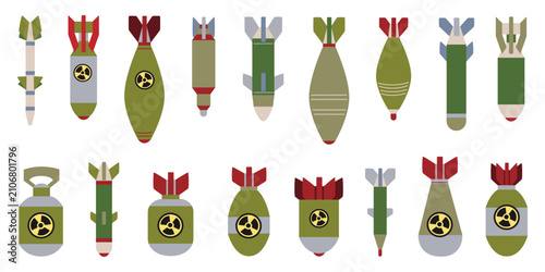 Foto A set of nuclear bombs