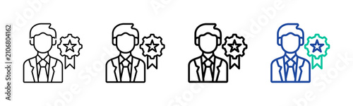 Fényképezés Specialization Icon Collection Different Style Outline