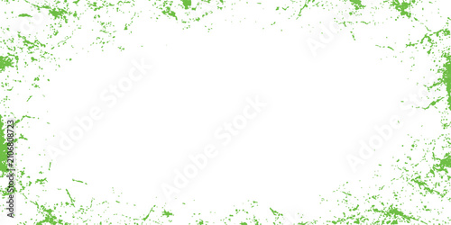 Fotografie Green Grunge Border: A white, textured oval space is surrounded by a rough, distressed green border, perfect for adding a touch of organic or rustic flair to designs