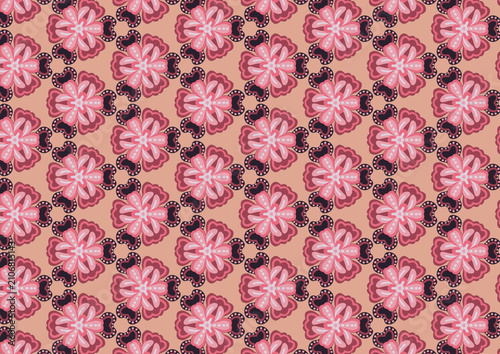Plakat pink roses background