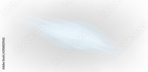 Canvastavla Blue air motion stream with soft wave and transparent overlay PNG
