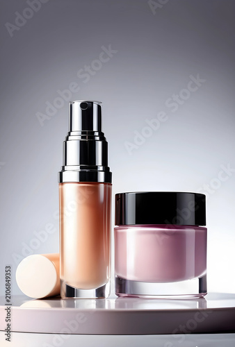 Cosmetic foundation pump bo...